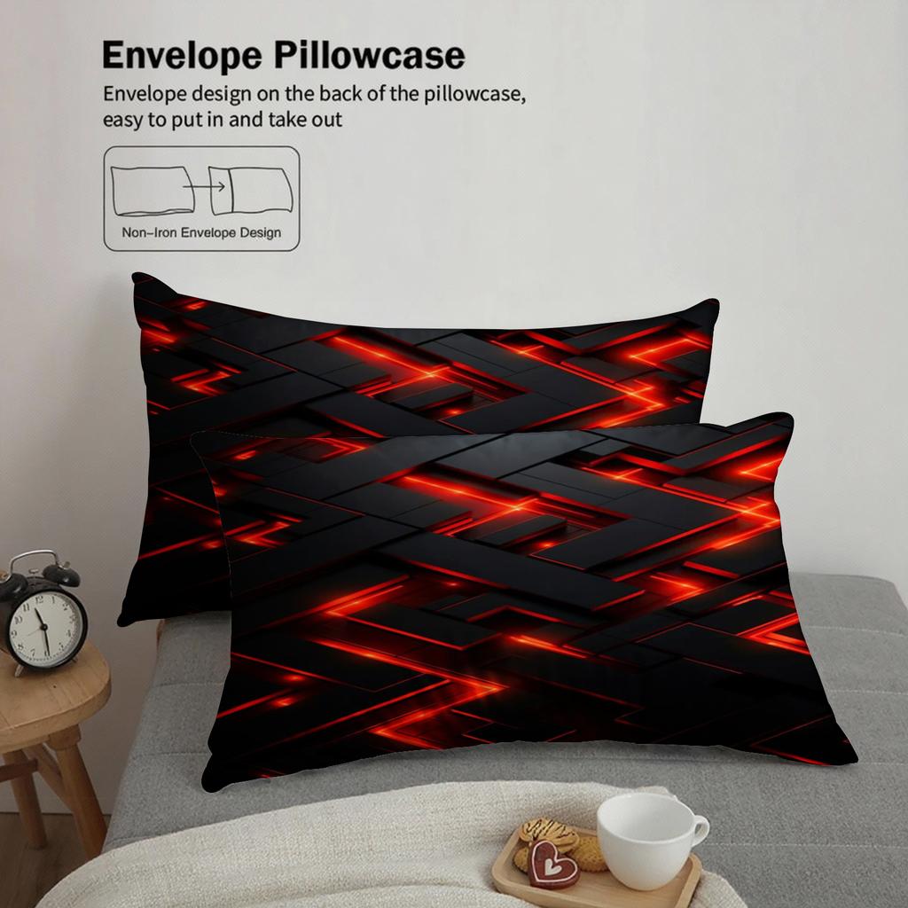 Cyberpunk Bedding Set Technological Sense Color Visual Art Duvet Cover With 2 Pillowcases Single Twin Queen Size Bedding Set