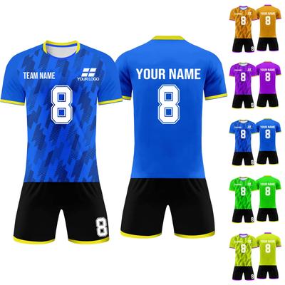 Personalisierte Shirts Kit Herren Mädchen mit Namen Nummer benutzerdefinierte Fußballtrikots für Jungen Trainingsanzug