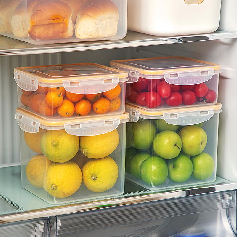 Multifunctional PP Plastic Food Container Preservative Crisper Picnic Kitchen Refrigerator Storage Box for Travel Factory
