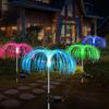 Outdoor Solar Firefly Courtyard Lights - Waterproof Landscape Lawn and Ground Plug Night Lights