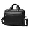 Men Top Grain Leather Business Briefcase 16” Laptop Shoulder Bag
