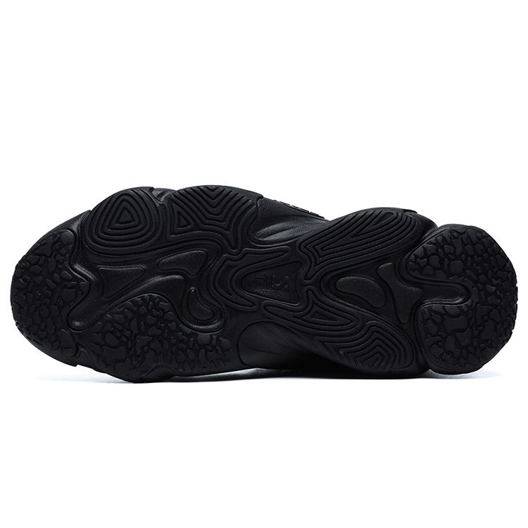 FILA Heritage Series Retro Color Block Low Top Running Shoes Men sneaker Black Purple F12M141105FBK