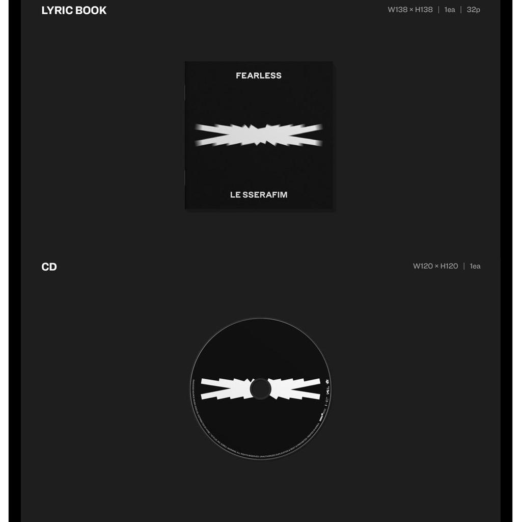 LE SSERAFIM - FEARLESS Monoghrome Bouquet