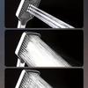 Supercharged Square Button Adjustable Shower Head - Silvery Thick Water Outlet One-hand Spray - Household Water Heater Bath
