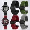 18mm Quick-release Strap For Casio DW-291H/DW-290 W-218H/W-219H Knitted Nylon Canvas Watch Band Men's Magnetic Clasp Wrist Band