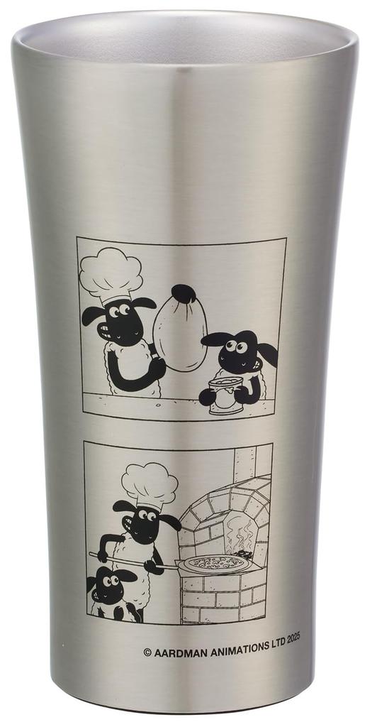Skater Stainless Steel Shaun the Sheep Tumbler, 400ml, Insulated, Comic, STB4N-A