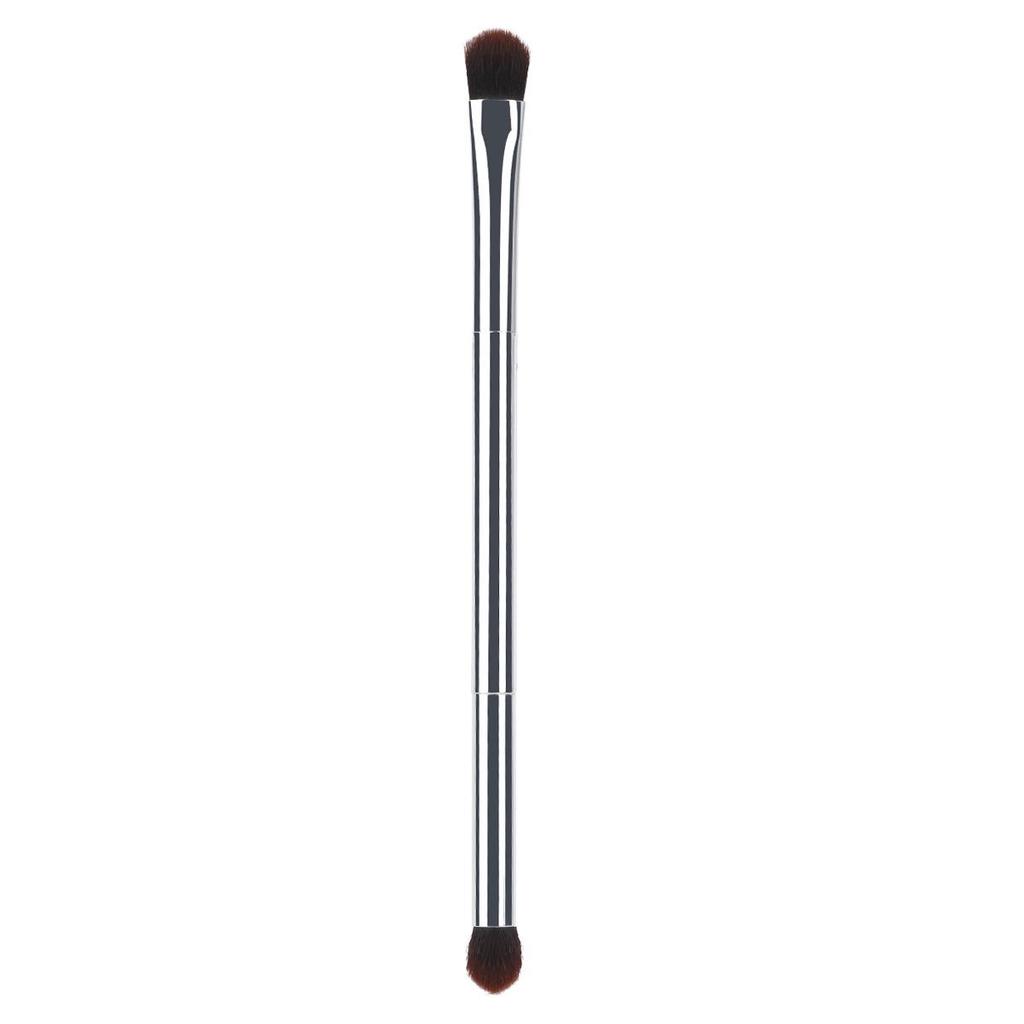 Silver Double-Ended Brow & Eye Makeup Kit: Brush, Pen, Mascara, Curler, Eyeshadow, and Concealer Tools