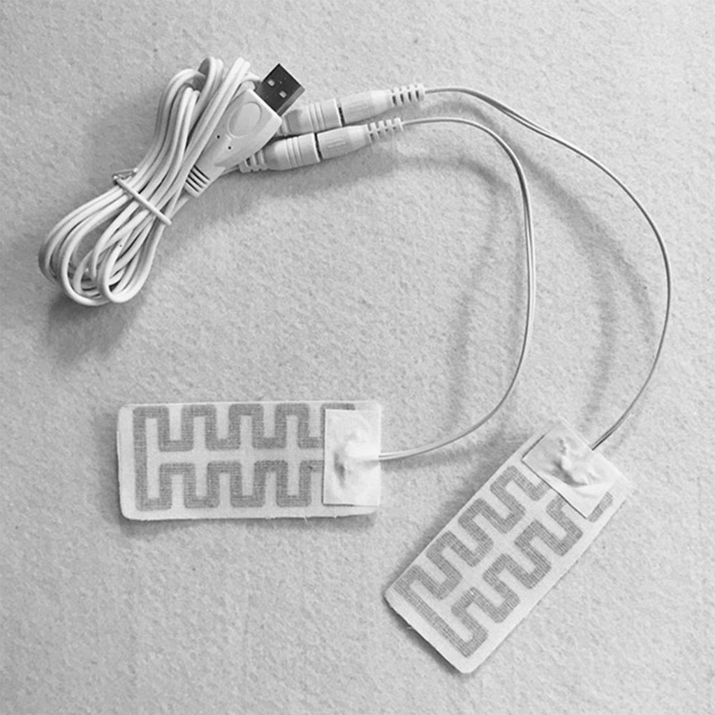 USB Clothes Heater Pad Electric Gloves Heating Pad Winter Electric Heating Sheet Heating Warmer Pad For Vest Jacket