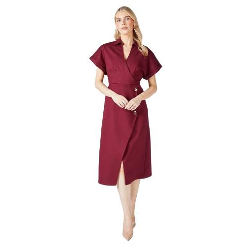 Principles Womens/Ladies Crepe Button Detail Wrap Dress