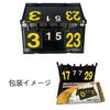 Granmagazz Scoreboard, 4-Digit Scoreboard, Foldable, Waterproof, Portable, Easy to Read, Manual Scoreboard, Suitable for Various Sports, Baseball, Soc