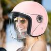 Motorcycle Helmets Motorcycle Half Helmet Protective Gear with Visor for Women Men Adventure Outdoor Riding Scooter Sportbike