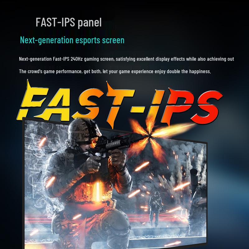 27" Ultra-Clear 240Hz 2K Esports & Office Monitor, Wall-Mountable