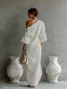 European Spring/Summer Women's Off-the-Shoulder Long Sleeve Midi Dress