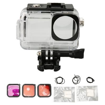 Camera Dive Case 196ft Water Resistant Action Camera Housing with 3 Filters Fog Proof Sheet for