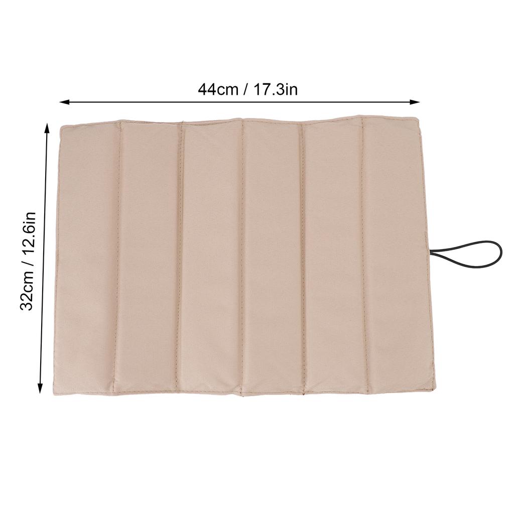 Foldable Camping Sitting Pad Water Proof Lightweight Folding Sitting Cushion for Hiking Backpacking 44x32cm Khaki