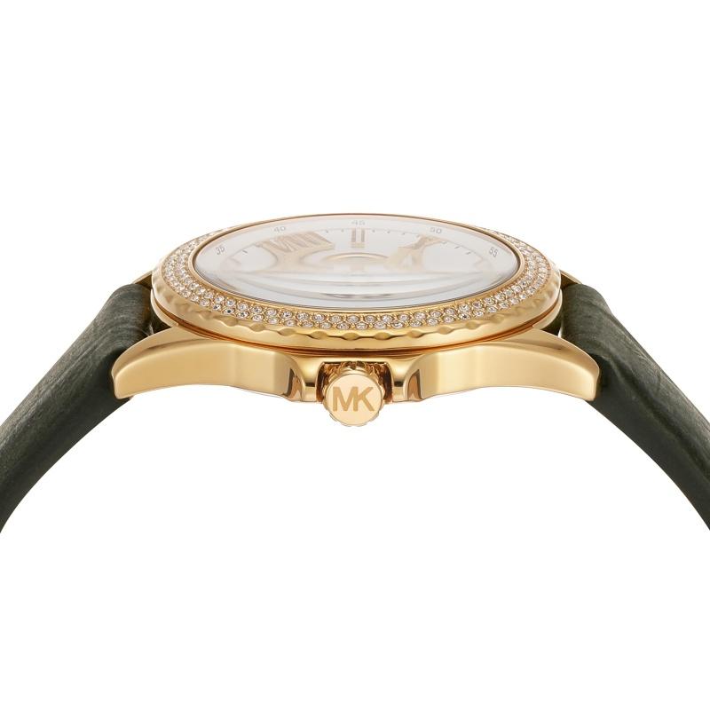 Michael Kors Mini Everest Three-Hand Amazon Suede Croco Leather Watch MK4720