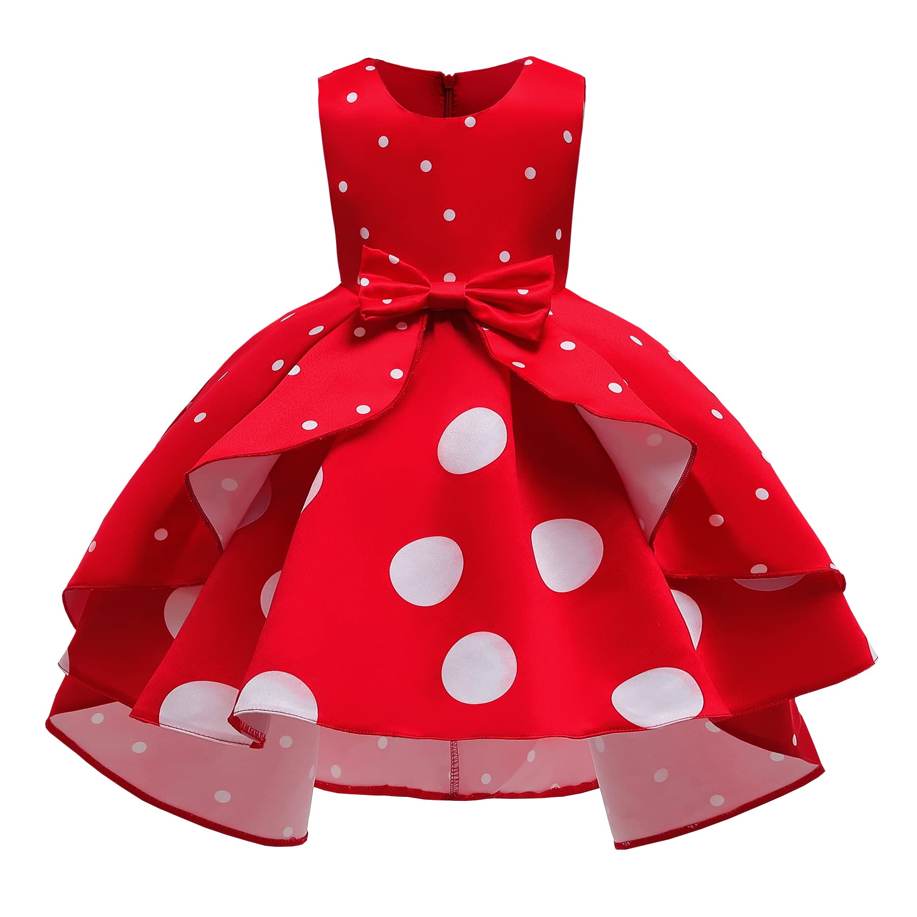 

Dressy Daisy Minnie Mouse Halloween Costume for Polka Dot Sleeveless Size Ages Girls, Kids, Skirt, Outfit, Red, 100, 2-3