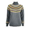 Damen Nordischer Strickpullover Hoher Rollkragen Lässig Winter Pullover Tops Jumper