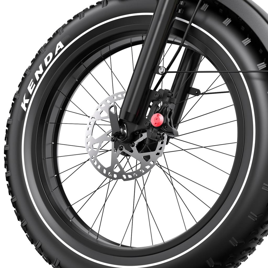 ONESPORT W77 Electric Bike - 48V 250W Motor, 90km Range, 20"x4.0" Tires, Hydraulic Brakes, Bluetooth Support for Urban Commute