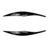 For BMW 3-Series E90 E91 320I 330I 2005-2012 Front Headlight Cover Garnish Strip Eyebrow Cover Trim Sticker Glossy Black