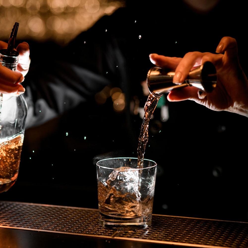 Mojito Measure Mug Bar Tools For Home Bar Party Cocktail Bar Jigger Barware 1oz/2oz Stainless Steel Japanese Design Jigger Double Side Measuring Cup