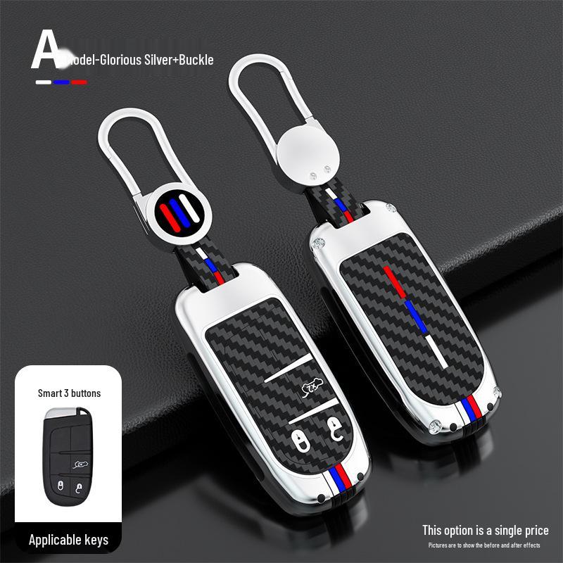 JEEP Jeep Key Case for Compass, Grand Commander, Free Light & Grand Cherokee