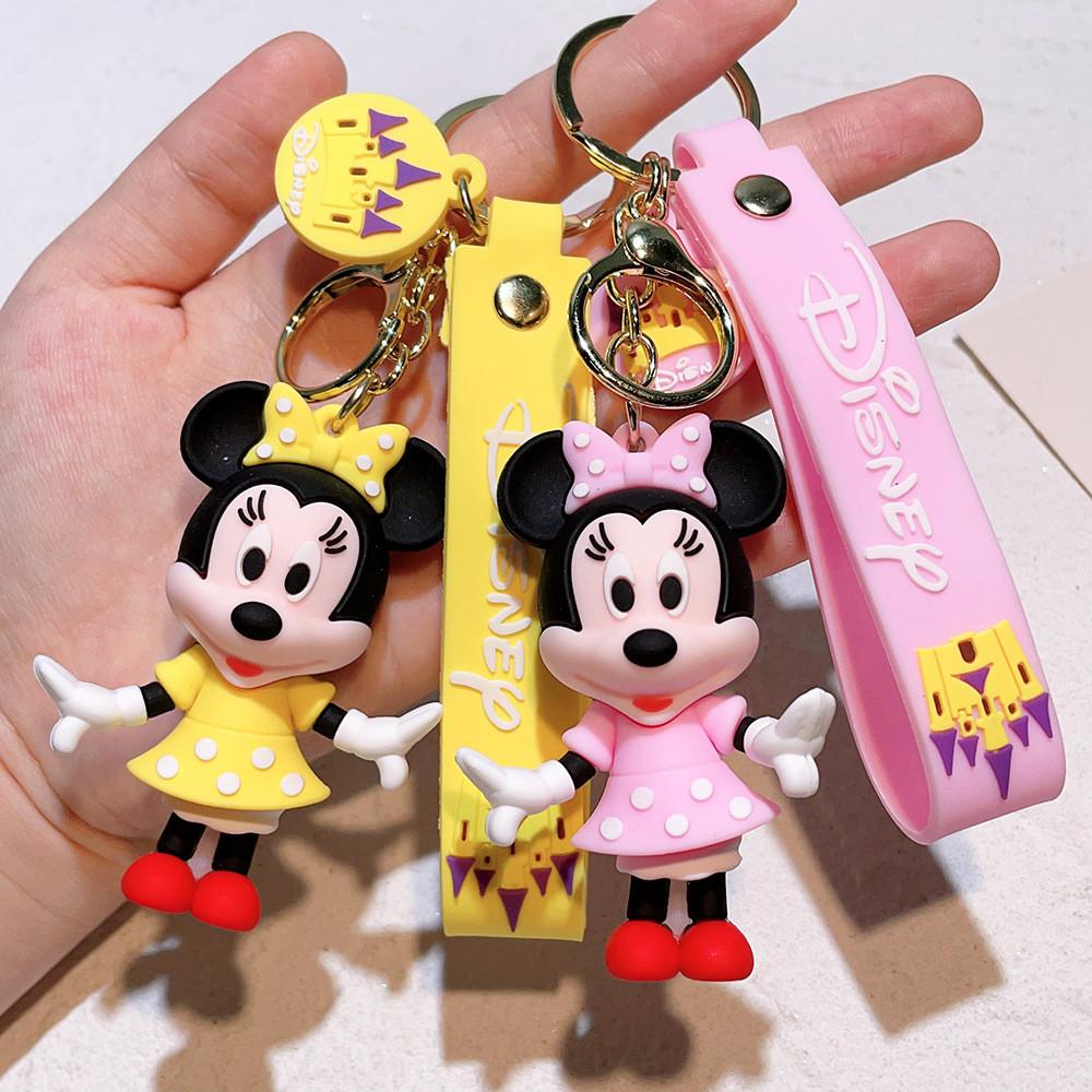 Adorable Minnie Resin Keychain For Cars Bags Cute Gift Accessory