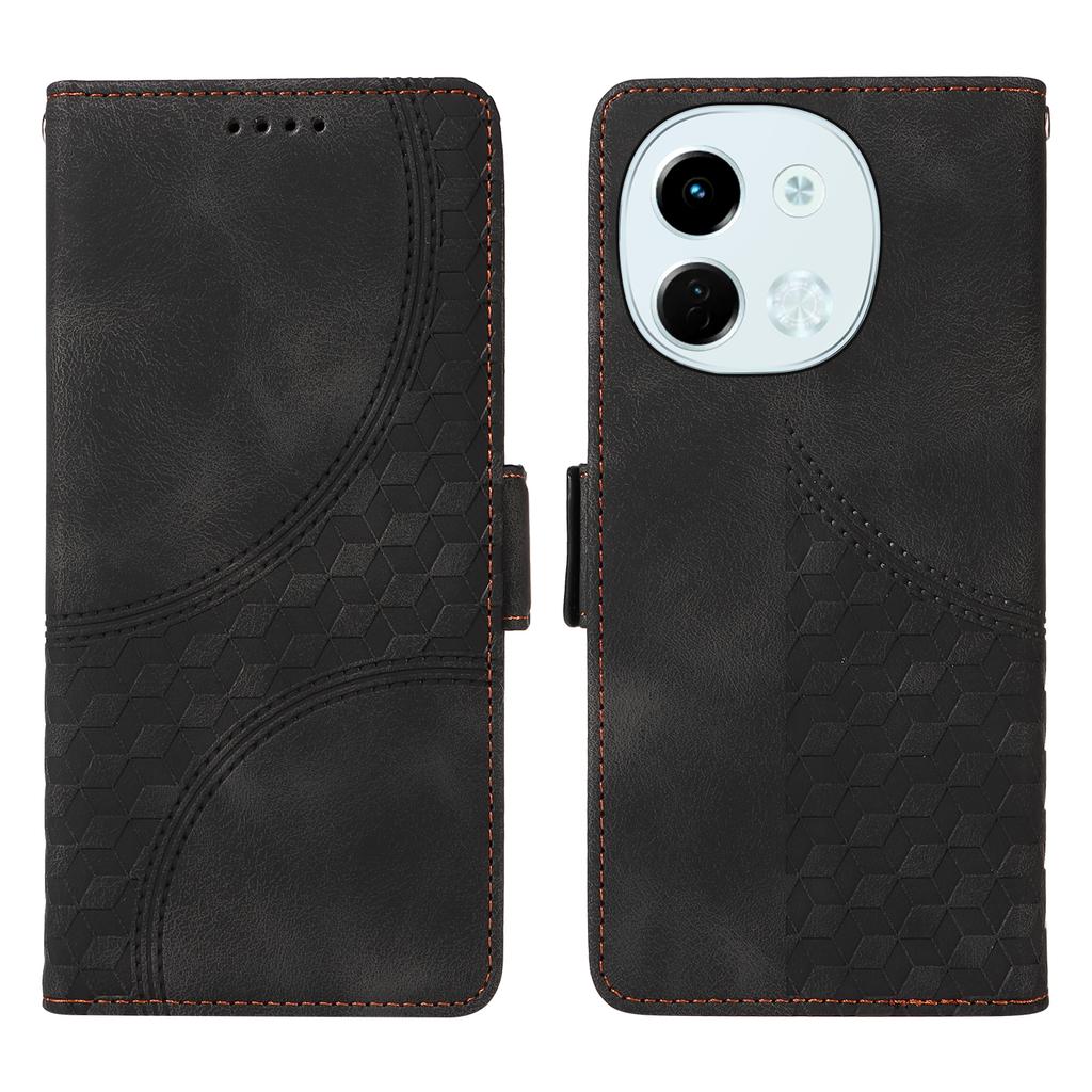 Für TECNO Spark 30 5G/Pova 6 Neo 5G Hülle PU Leder Handyhülle Rhombus Sternenmuster geprägt