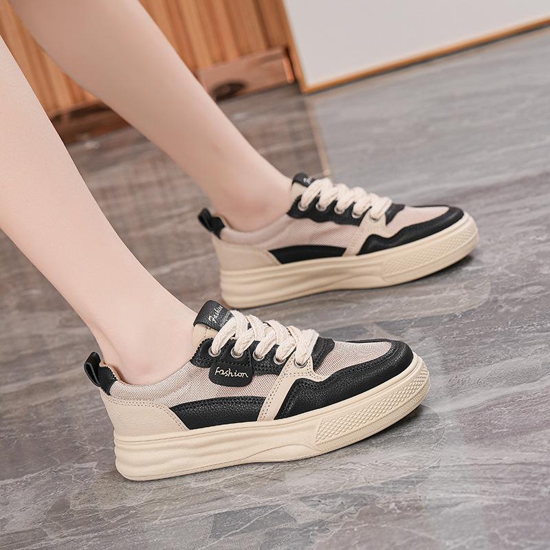 Spring New Mesh Shoes Ins Student Soft-soled Sports Board Shoes Casual Street Shooting YB