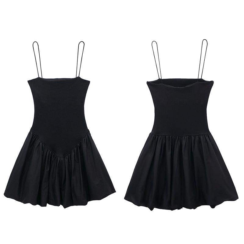 Summer Elegant Y2k Sexy Sleeveless One Peice Dress Women Casual Solid A-line Ruffle Slim Dresses Female Strapless Party Pleated Beach Lady Clothing