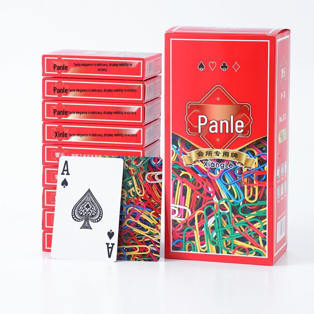 Xiangyue 312 Playing Cards: 10 Deck Set for Household Games & Entertainment, Color Back Design Xiangyue 312 10 Decks