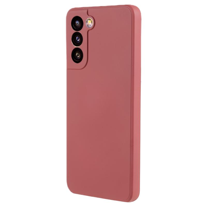 For Samsung Galaxy S21 4G/5G Back Shell TPU Case Fiber Lining Rubberized Cell Phone Cover