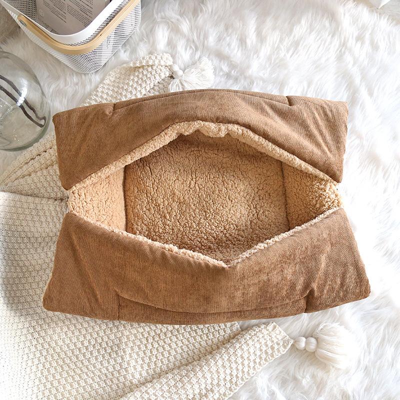 Autumn and Winter Warm Plus Velvet Thickened Pet Mat Multi-purpose Foldable Cat Sleeping Mat Lambskin Dog Mat Universal for All Seasons