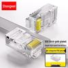 Shengwei Cat6 RJ45 Gigabit Ethernet Connectors, 50U Gold-Plated