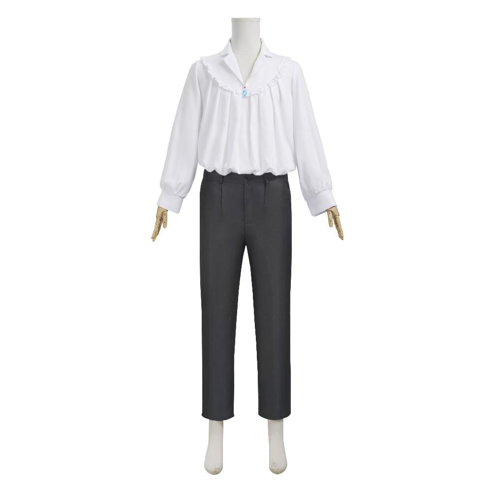 Howl Cosplay Costume Anime Full Set With Jacket Shirt Pants Necklace Earnings For Halloween Comic Con Big Size Howl Outfits