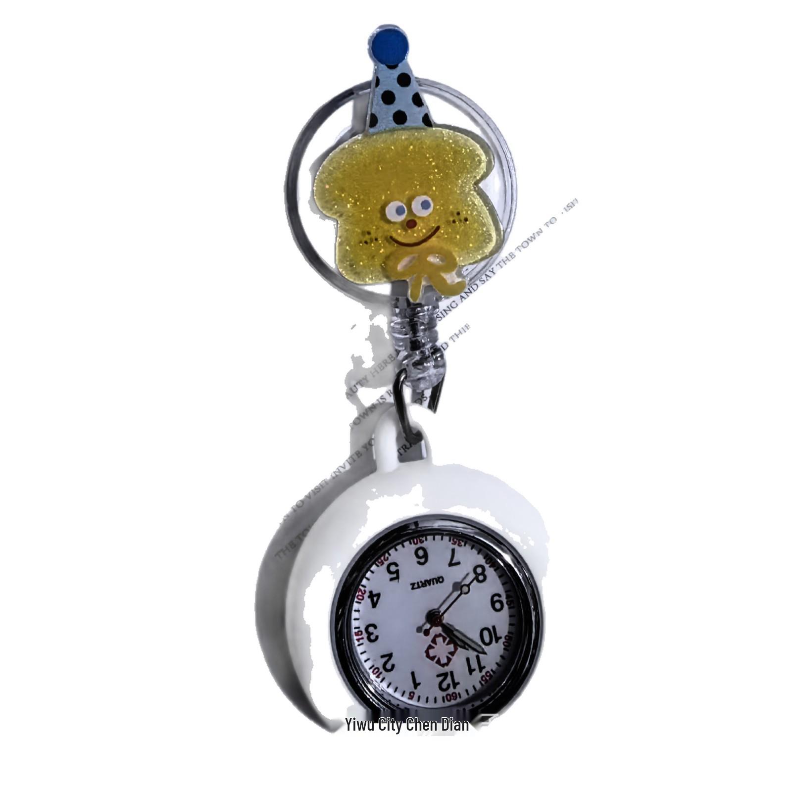 

New Luminous Wall and Pocket Brooch Watch for Nurses - Retractable, Portable, Simple Design Party Brooch Watch No. 2