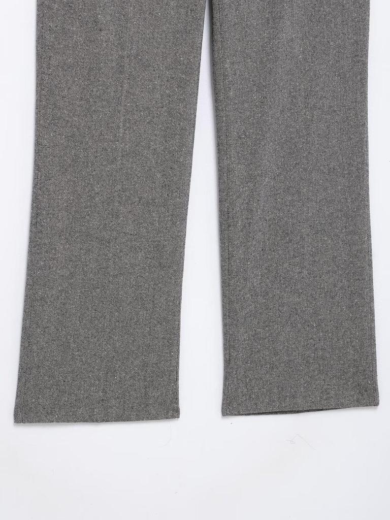 2025 Spring Women's European & American Style Lapel Suit Jacket with Long Pants