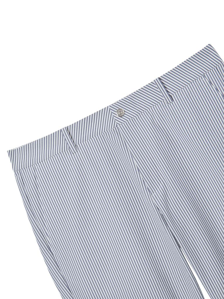 PIRETTI Elite Seersucker Straight Fit Pants M_White
