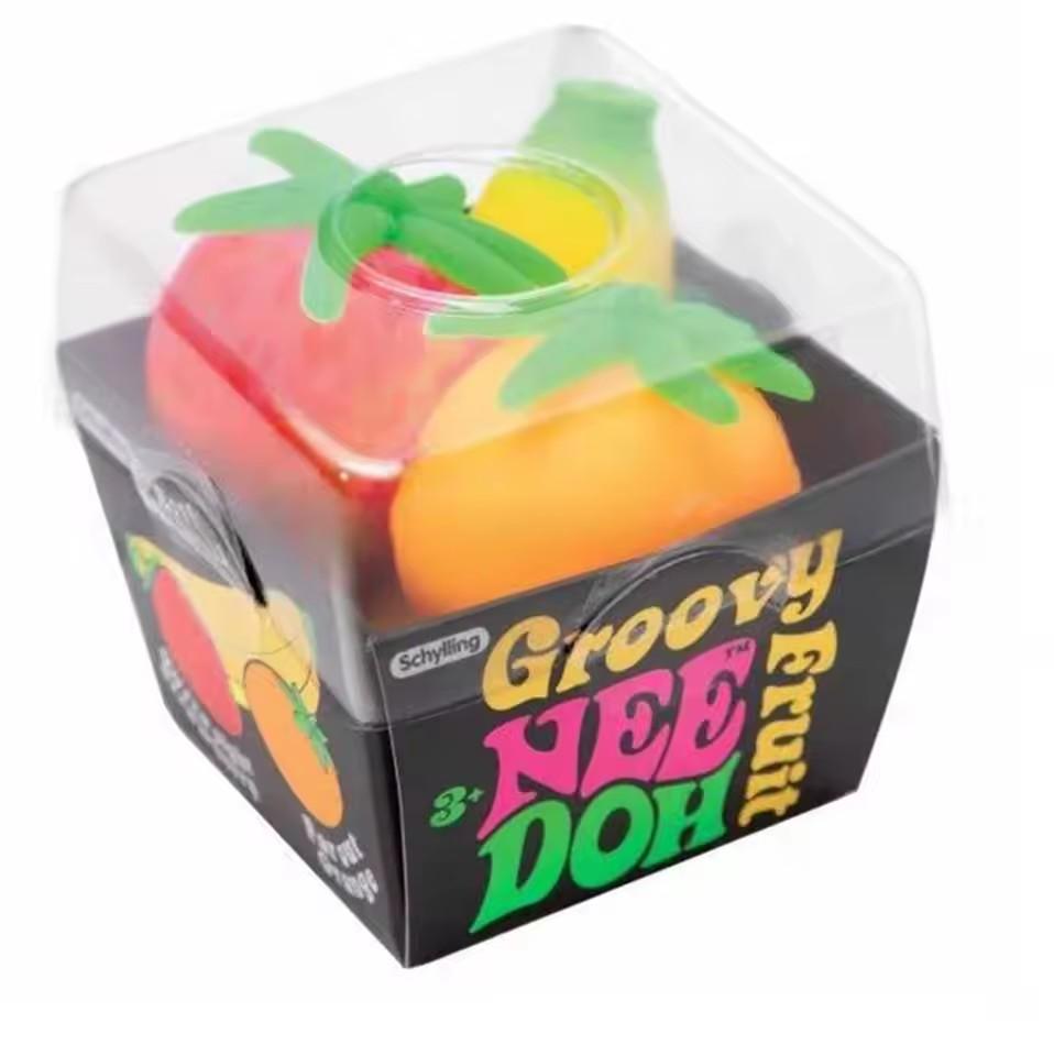 Groovy Fruit Squishy Speelgoed TPR Banaan Sinaasappel Aardbei Langzaam Rijzend Angstverlichter Ontspannend Accessoire voor Volwassene multi
