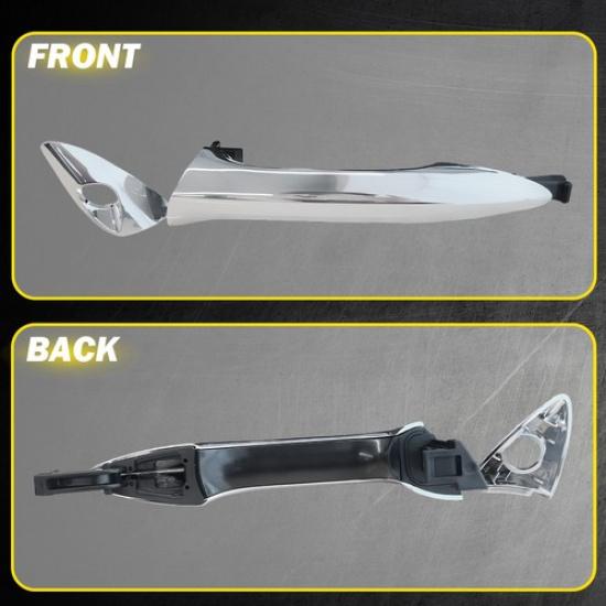 Exterior Door Handle For Hyundai 2011-2016 Elantra Front Side Left Chrome Outer