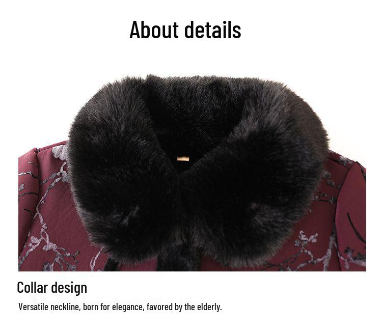 Fleece-Lined Autumn/Winter Jacket for Elderly Women