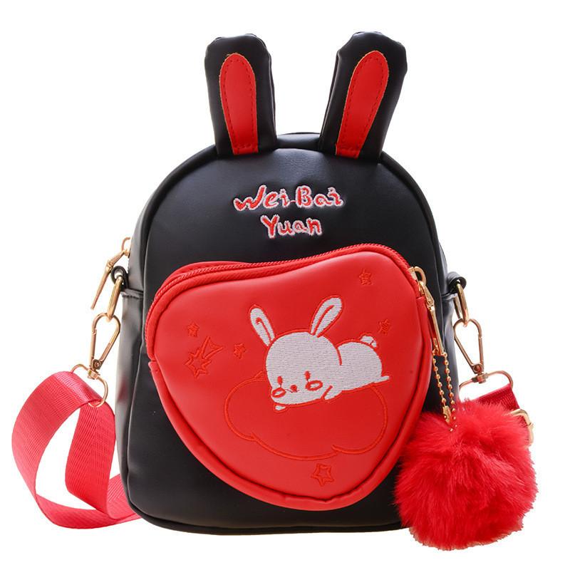 Adorable Kids Mini Shoulder Bag Cute Cartoon Bear Embroidery Perfect For Boys And Girls