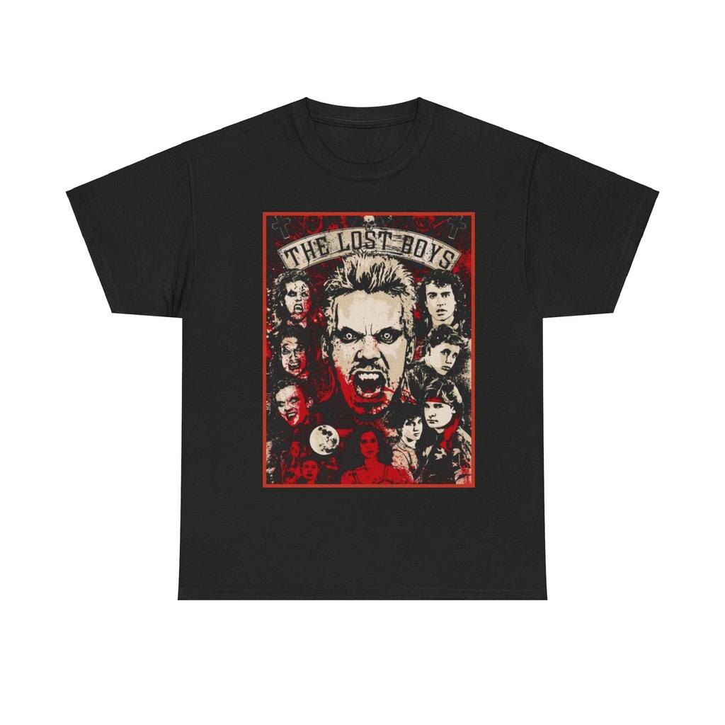 The Lost Boys Movie Kiefer Sutherland Fitted 100% Cotton T-shirt Mens Tees Top Unisex