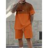 Set Estivo Casual da Uomo con T-shirt e Pantaloncini Abbigliamento Sportivo Due Pezzi Stampa 3D di Ancora Moda Stile Hawaiano Street Single