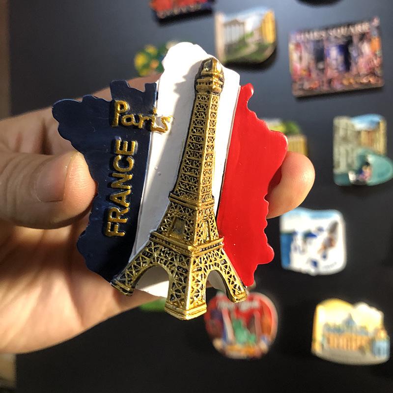 3D City Travel Souvenir Magnets: European and Global Regions