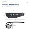 2x Auto-Rückspiegel-Regenblende Visier Kleiner runder Spiegel für BMW X3 X5 M5 M3 E46 E90 E60 F10 E39 F30 E36 G30 E87 E70 E91 E30