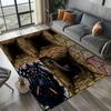 Art Industrial Multi-Material Patchwork Rug Wood Brick &Stone Design NonSlip Easy Clean Living Room Entryway Home Decor Flormat