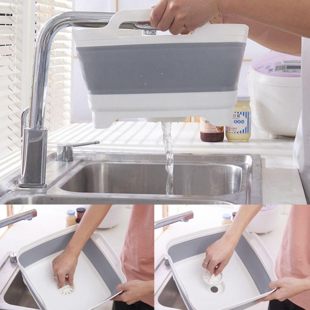 Thickening Vegetable Washing Basin Large Capacity Fruit Vegetable Baske Drain Basket  Picnic
