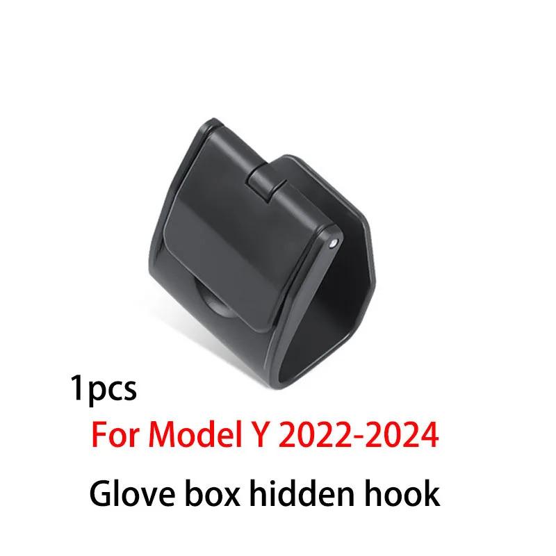 

For Tesla Model Y 2022-2024 Model 3 Highland 2024 Glove box Car Hooks ABS Storage Holder Car Dedicated Accessories MY 1Pc