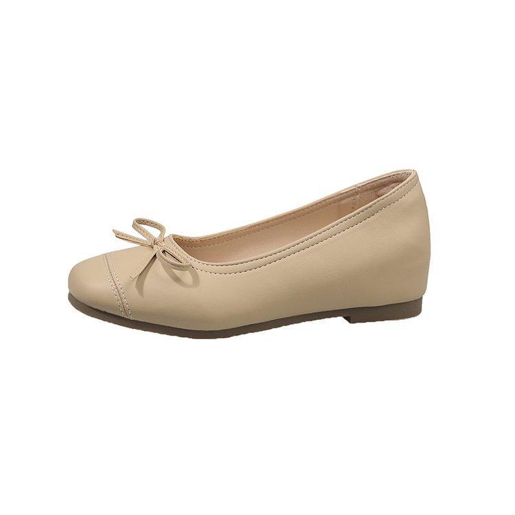 

Французский темперамент квадратная голова бант неглубокий носок одинарные туфли женские летние 2025 новые модели с юбками плоские туфли на мягкой подошве женские туфли 34 хаки